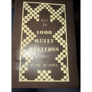 Key To 1000 Applique Quilt Patterns Book by Judy Rehmel Quilting Designs 1978